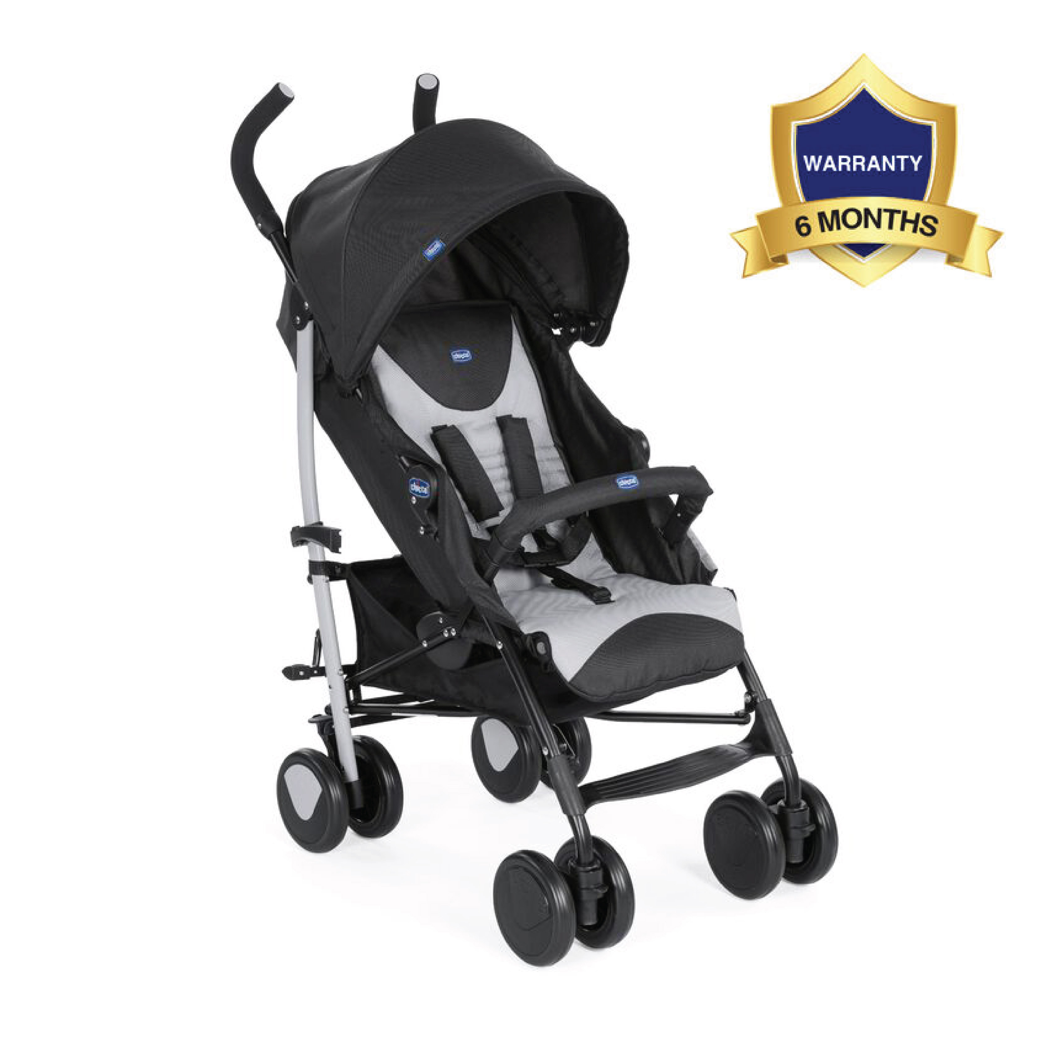 Echo Strollers (Stone, Black)-Stone
